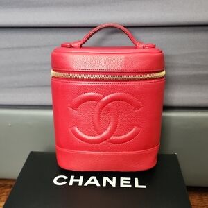 Chanel Red Vanity Bag